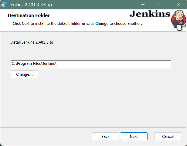 Jenkins Installation Destination